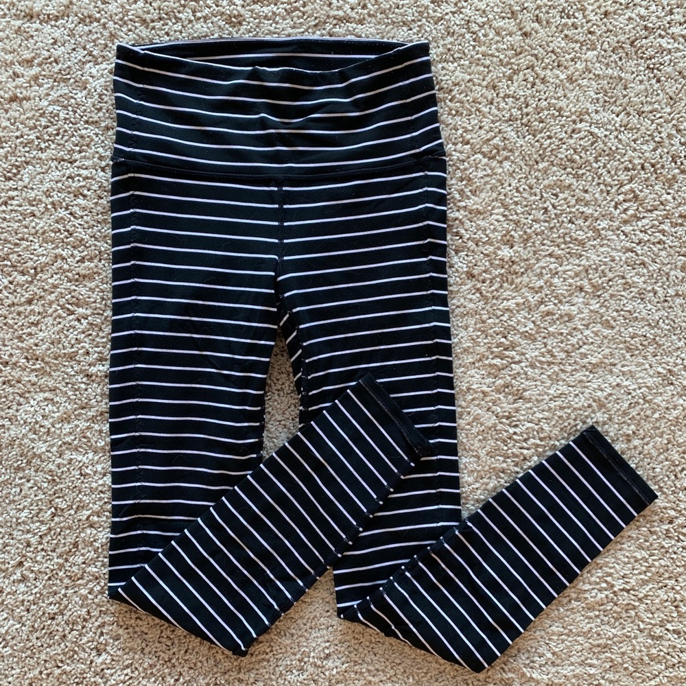 Athleta Striped Leggings XS